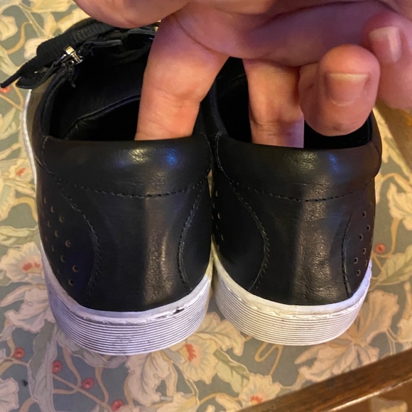 Gelato Perforated Side Zip Leather Sneakers - Picture 6 of 11